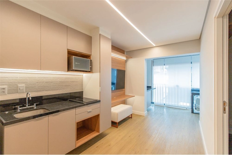 Apartamento studio mobiliado em Pinheiros próximo ao metrô: 3ª foto da galeria de imagens do imóvel
