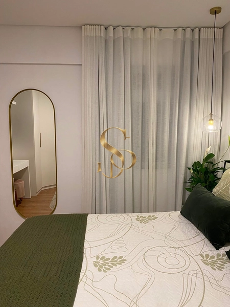 Apartamento de 1 quarto, mobiliado, com varanda e acabamento fino no Alto dos Passos : 4ª foto da galeria de imagens do imóvel