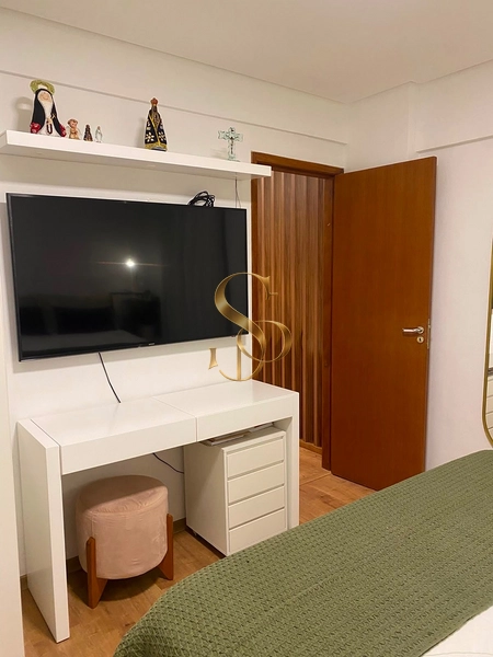 Apartamento de 1 quarto, mobiliado, com varanda e acabamento fino no Alto dos Passos : 8ª foto da galeria de imagens do imóvel