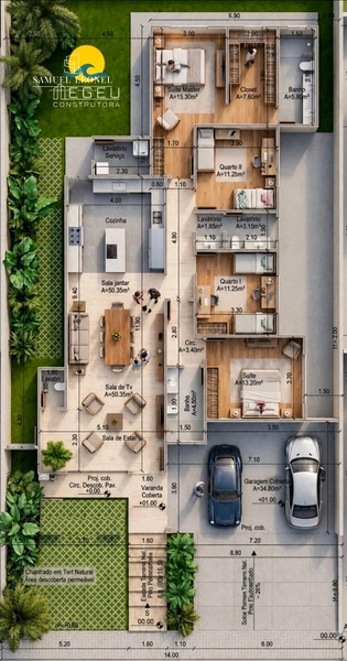 Casa de 4 quartos 1 suite nova em lote plano pra venda em condomínio fechado, bosque do imperador Juiz de Fora MG: 10ª foto da galeria de imagens do imóvel