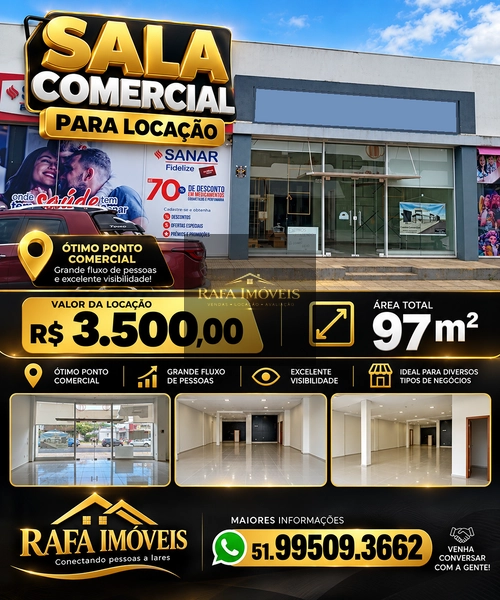 SALA COMERCIAL CENTRO: 3ª foto da galeria de imagens do imóvel