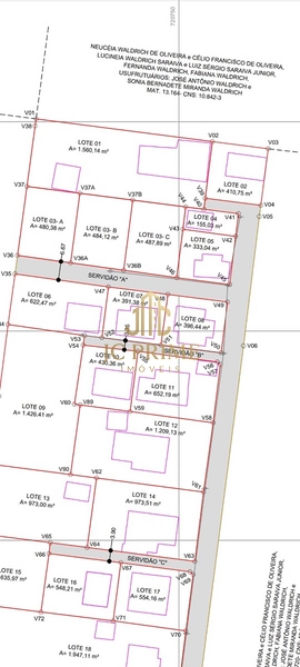 Oportunidade! Lote 03-C com 487,89m² por R$ 180 Mil: 4ª foto da galeria de imagens do imóvel