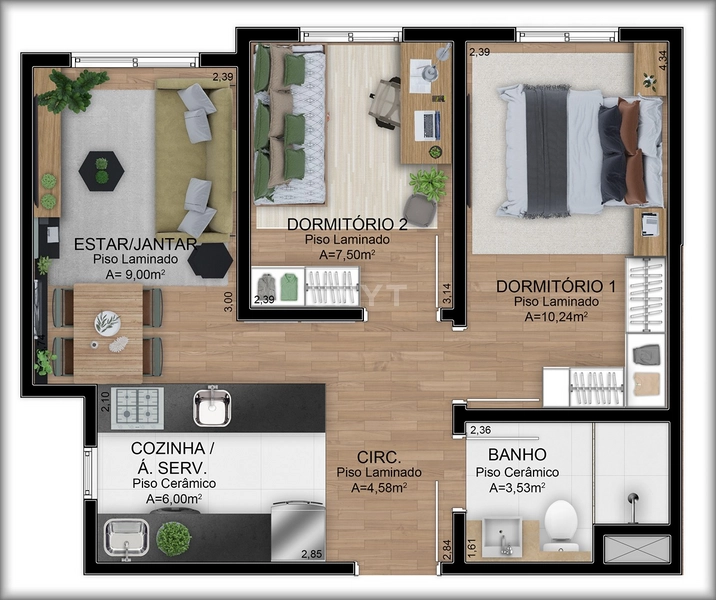 Apartamento de 2 dormitórios em Gravataí - Um lar para chamar de seu!: 12ª foto da galeria de imagens do imóvel