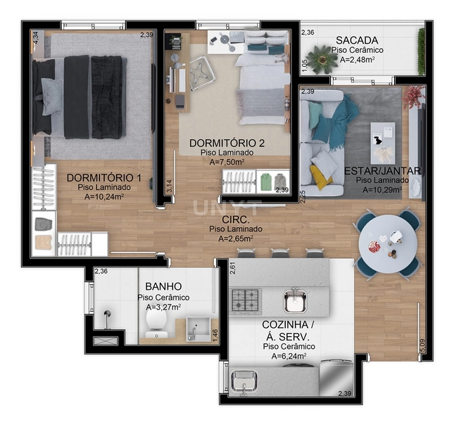 Apartamento de 2 dormitórios em Gravataí - Um lar para chamar de seu!: 14ª foto da galeria de imagens do imóvel