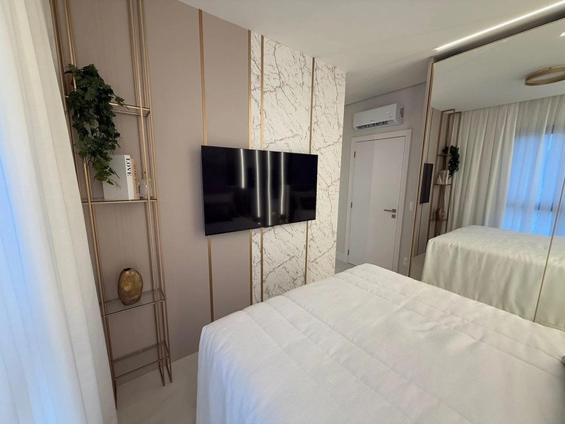 Apartamento no Tesla Residencial, Balneário Camboriú. 4 dormitórios, 2 suítes + 2 demi, 3 vagas, churrasqueira. Mobiliado, decorado e equipado.: 7ª foto da galeria de imagens do imóvel