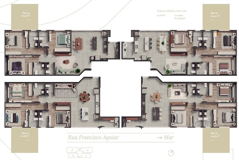 Apartamento à Venda em Balneário Perequê – Próximo ao Hard Rock Café Itapema – Entrega Abril/2026: 20ª foto da galeria de imagens do imóvel
