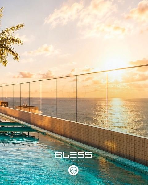 Perfeito para investir e rentabilizar nesse Flat com vista mar definitiva e ampla: 2ª foto da galeria de imagens do imóvel