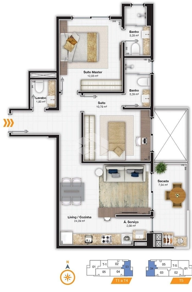 Apartamento com 2 dormitórios  2 vagas + hobby box - Itacorubi: 2ª foto da galeria de imagens do imóvel