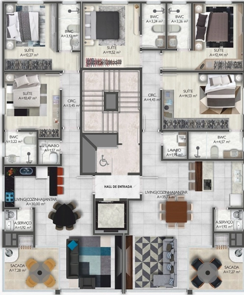 VENDA DE APARTAMENTO – PEREQUÊ / PORTO BELO-SC: 6ª foto da galeria de imagens do imóvel