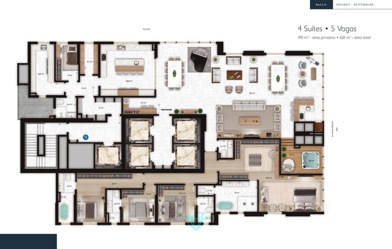 Elegância, tecnologia e conforto em cada detalhe do apartamento.: 44ª foto da galeria de imagens do imóvel