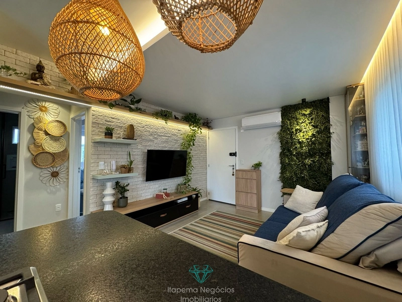 Apartamento mobiliado e equipado, 1 suíte+1 demi-suíte, a 450m do Mar.: 9ª foto da galeria de imagens do imóvel