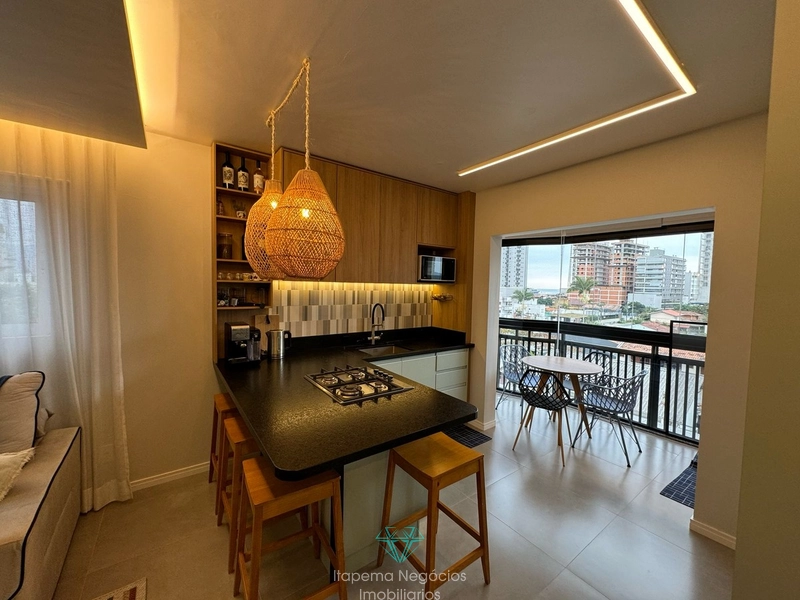 Apartamento mobiliado e equipado, 1 suíte+1 demi-suíte, a 450m do Mar.: 5ª foto da galeria de imagens do imóvel