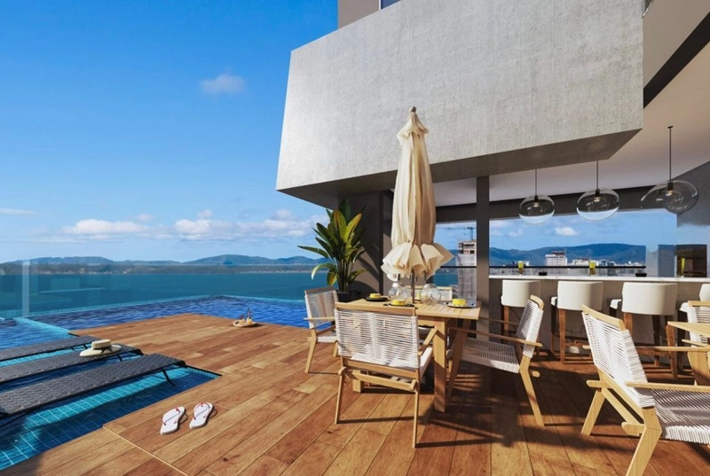 Venha desfrutar de uma apartamento com vista mar, 2 dormitórios sendo um suíte, localizado no bairro Morretes!: 4ª foto da galeria de imagens do imóvel