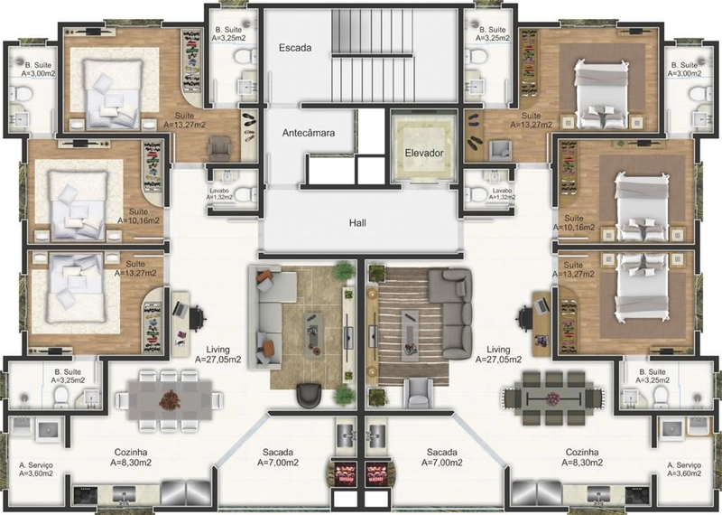 Apartamento 3 suítes 2 vagas: 8ª foto da galeria de imagens do imóvel