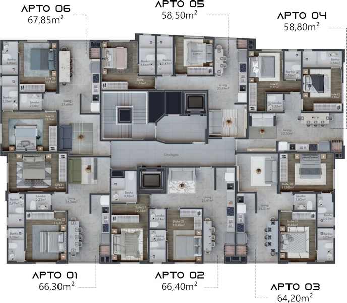 Apartamento 2 suítes 1 vaga: 14ª foto da galeria de imagens do imóvel