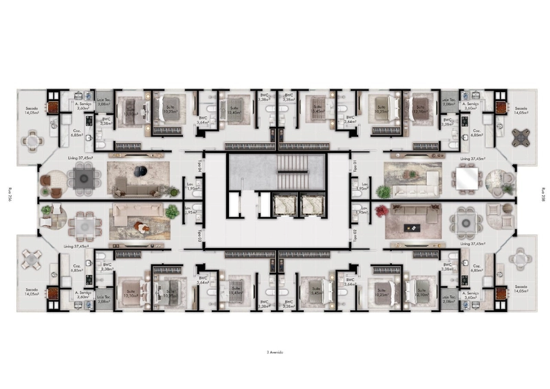 Apartamento 3 Suítes 2 Vagas: 14ª foto da galeria de imagens do imóvel