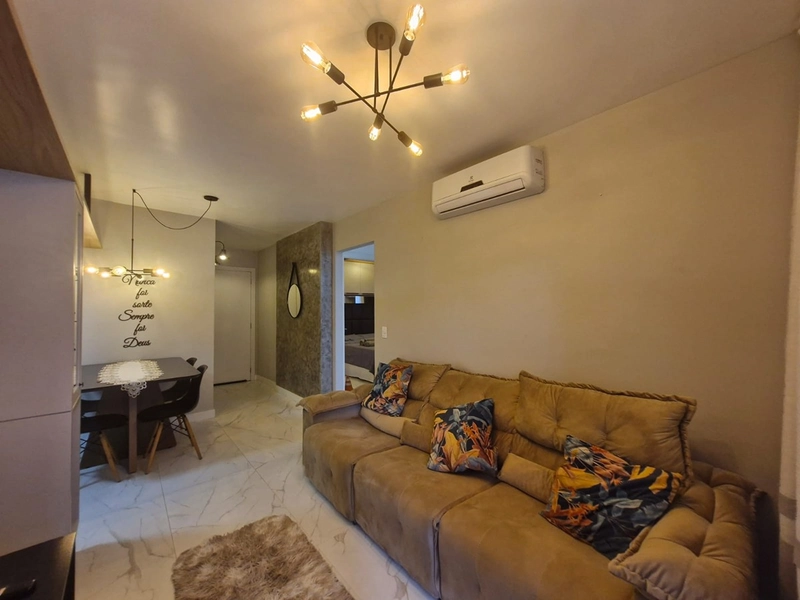 Apartamento Mobiliado para Locação com 2 Dormitórios e Sacada com Churrasqueira Próximo ao Koch Casa Branca: 4ª foto da galeria de imagens do imóvel