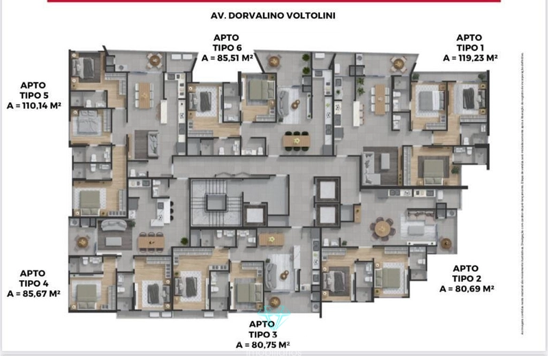 Apartamento com 3 Suítes 2 Vagas - Porto Belo: 5ª foto da galeria de imagens do imóvel