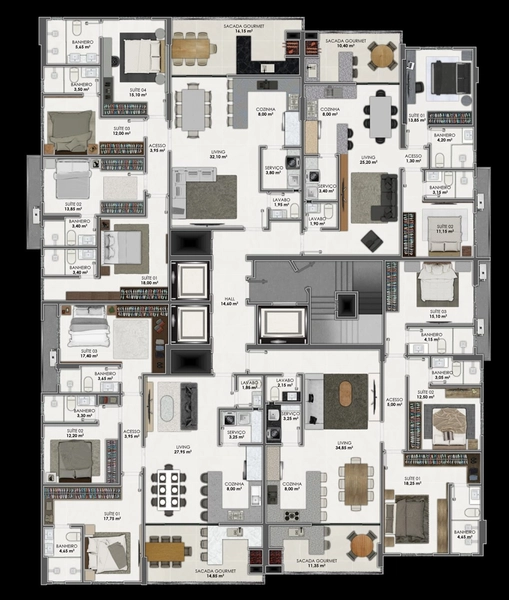 Apartamento à venda em Meia Praia: 3ª foto da galeria de imagens do imóvel