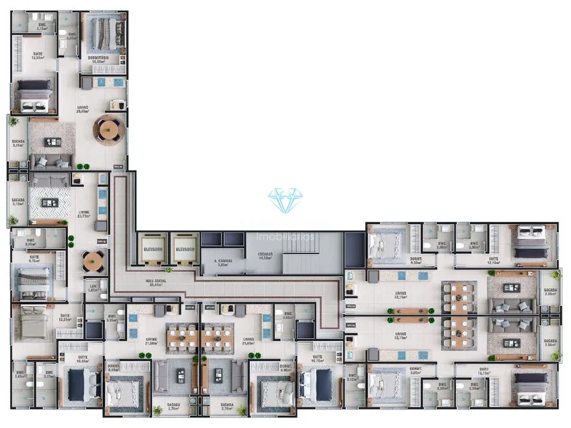Apartamento 2 Dormitórios sendo 1 suíte - Morretes: 2ª foto da galeria de imagens do imóvel