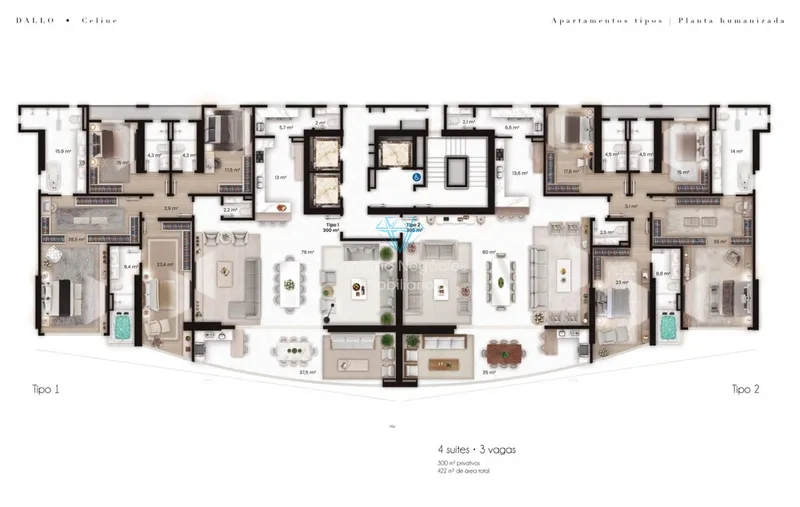 apartamento de alto luxo e, com um cenário de beleza única, 04 Suítes.: 17ª foto da galeria de imagens do imóvel