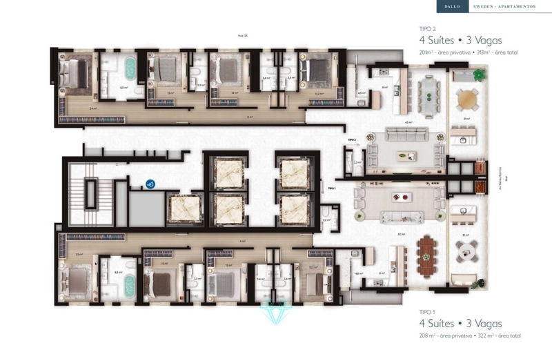 Elegância, tecnologia e conforto em cada detalhe do apartamento.: 32ª foto da galeria de imagens do imóvel