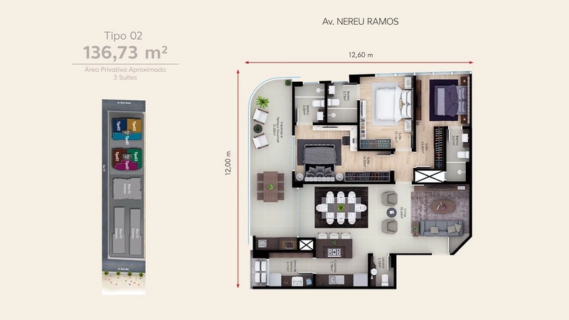 Apartamento 3 suítes 2 vagas: 16ª foto da galeria de imagens do imóvel