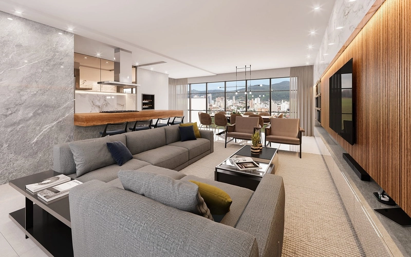 APARTAMENTO DIFERENCIADO À VENDA EM BALNEÁRIO PEREQUÊ – ENTREGUE EM 2026: 2ª foto da galeria de imagens do imóvel