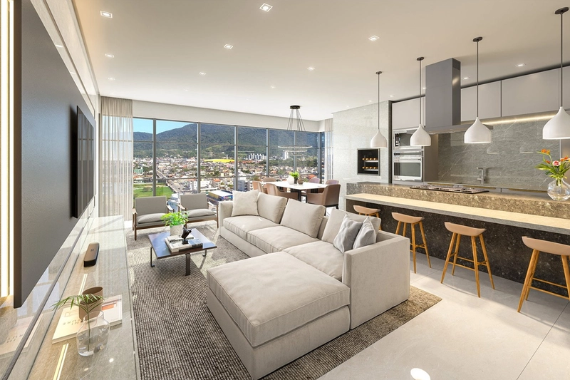 APARTAMENTO DIFERENCIADO À VENDA EM BALNEÁRIO PEREQUÊ – ENTREGUE EM 2026: 3ª foto da galeria de imagens do imóvel