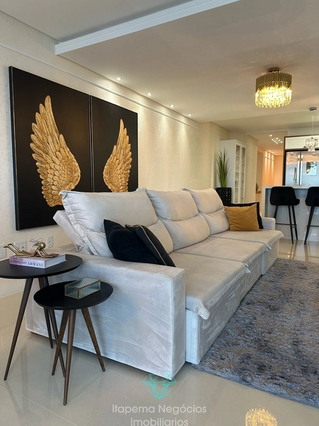 Apartamento com vista mar, 4 suítes 3 vagas. Itapema: 5ª foto da galeria de imagens do imóvel