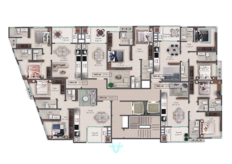 Apartamento 2 Suítes 1 Vaga - Morretes: 15ª foto da galeria de imagens do imóvel