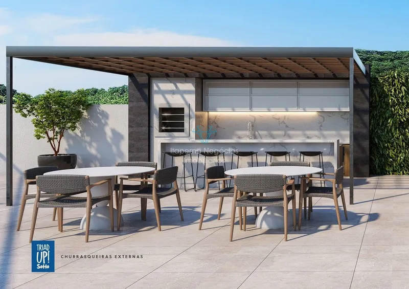 Apartamento com sacada externa e sacada interna - 01 Vaga de Garagem: 5ª foto da galeria de imagens do imóvel