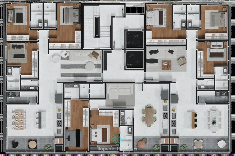 Pré-lançamento de apartamentos de 3 suítes a 400 metros da praia: 15ª foto da galeria de imagens do imóvel