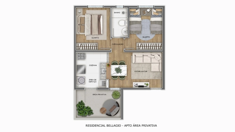 Apartamento na PLANTA, dento do programa Minha Casa Minha Vida: 57ª foto da galeria de imagens do imóvel