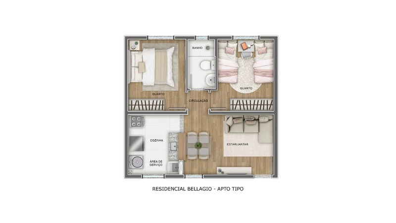 Apartamento na PLANTA, dento do programa Minha Casa Minha Vida: 56ª foto da galeria de imagens do imóvel
