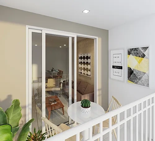 Apartamentos no  Condomínio Ápice Messejana: 4ª foto da galeria de imagens do imóvel