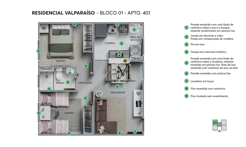 APARTAMENTO NO RESIDENCIAL VAL PARAISO: 7ª foto da galeria de imagens do imóvel
