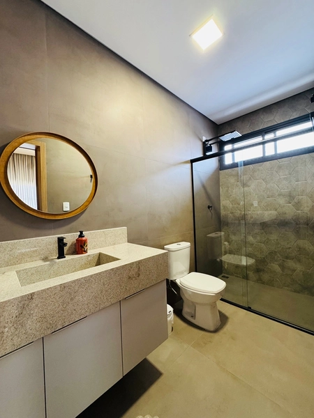 Casa contemporânea com 4 Suítes e piscina no Condomínio Faber IV no Parque Faber em São Carlos/SP: 7ª foto da galeria de imagens do imóvel