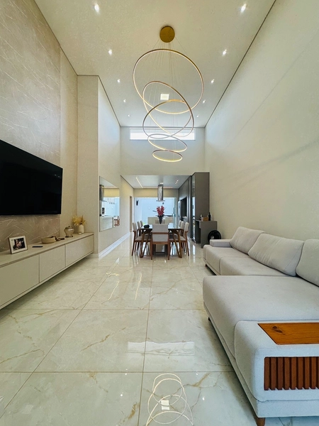 Casa moderna de 3 Dormitórios sendo 1 Suíte no Condomínio Villeneuve em São Carlos/SP.: 3ª foto da galeria de imagens do imóvel