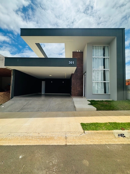 Casa moderna de 3 Dormitórios sendo 1 Suíte no Condomínio Villeneuve em São Carlos/SP.: 2ª foto da galeria de imagens do imóvel