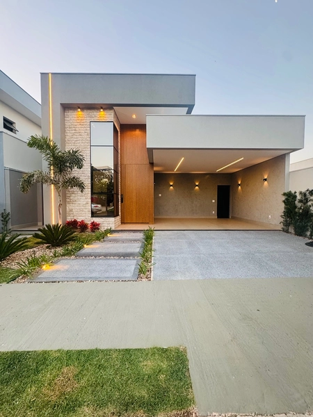 Casa nova de 3 Suítes e Escritório no Condomínio Quebec em São Carlos/SP.: 1ª foto da galeria de imagens do imóvel