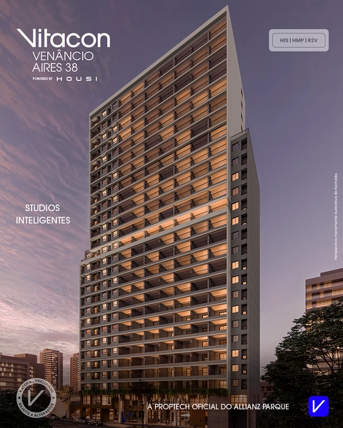 Stúdio da Vitacon em Perdizes em São Paulo/SP.: 1ª foto da galeria de imagens do imóvel