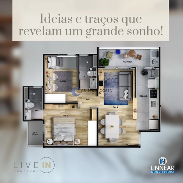 Apartamento de 2 dormitórios no Centro de São Carlos/SP: 17ª foto da galeria de imagens do imóvel