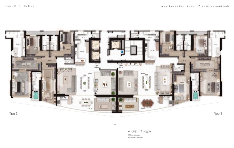 Apartamentos de luxo com pé na areia EM ITAPEMA: 14ª foto da galeria de imagens do imóvel