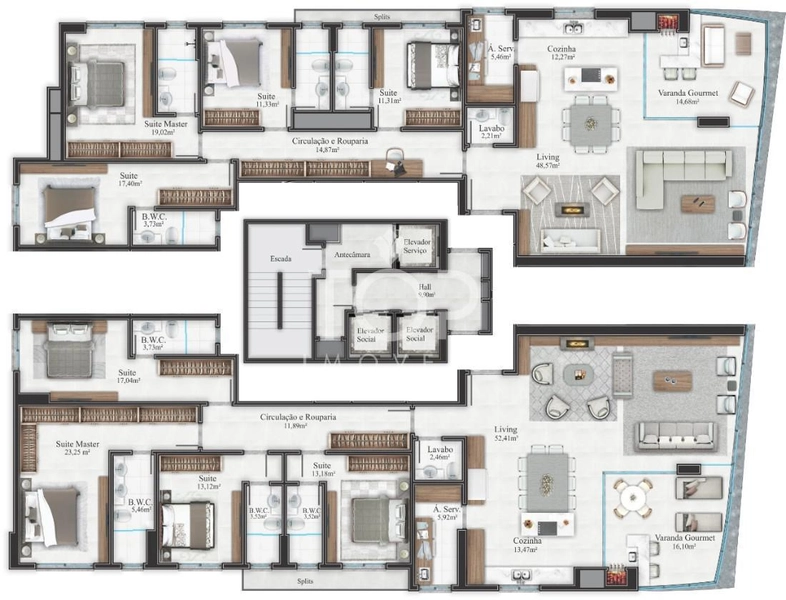 APARTAMENTO 4 SUITES ITAPEMA MEIA PRAIA PRONTO: 3ª foto da galeria de imagens do imóvel