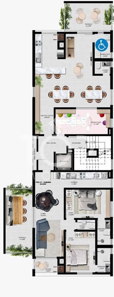 LINDO APARTAMENTO PEREQUÊ - COBERTURA C/ TERRAÇO!: 3ª foto da galeria de imagens do imóvel