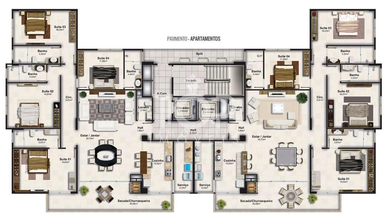 APARTAMENTO PRONTO MOBILIADO NA MEIA PRAIA: 38ª foto da galeria de imagens do imóvel