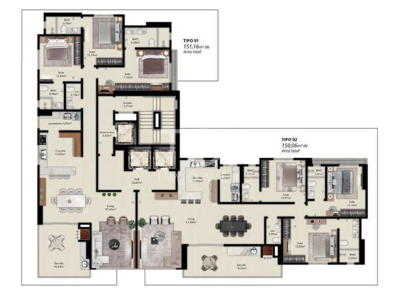 APARTAMENTO ALTO PADRAO MEIA PRAIA: 13ª foto da galeria de imagens do imóvel