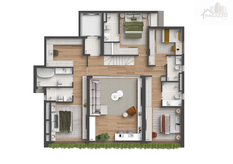🌟 Cobertura Duplex à venda | 306m² | Quarten Vila Clementino | 3 Suítes + 3 Vagas: 10ª foto da galeria de imagens do imóvel