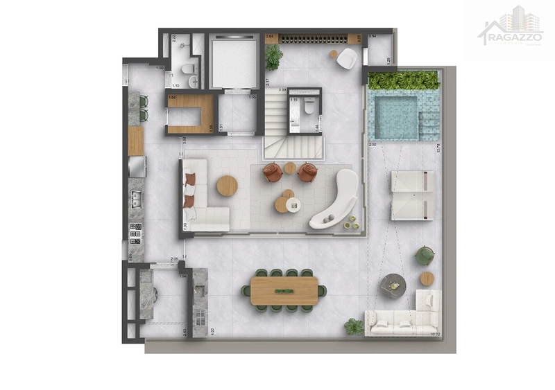 🌟 Cobertura Duplex à venda | 306m² | Quarten Vila Clementino | 3 Suítes + 3 Vagas: 11ª foto da galeria de imagens do imóvel